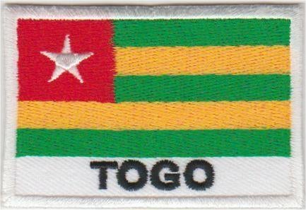 Togo vlag stoffen opstrijk patch embleem, Ophalen of Verzenden, Nieuw