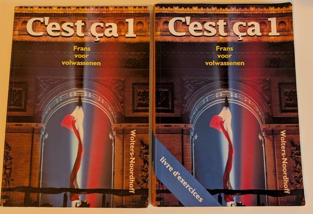 Franse Taalcursus - C'est ça 1 (Tekstboek + Werkboek), Ophalen of Verzenden, Zo goed als nieuw, Wolters Noordhoff, Alpha