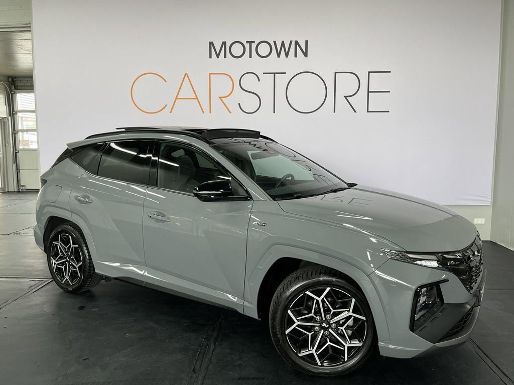 Hyundai Tucson 1.6 T-GDI N Line Pano 4WD 265Pk Plug-in, Auto's, Hyundai, Automaat, Gebruikt, Zwart, Vierwielaandrijving