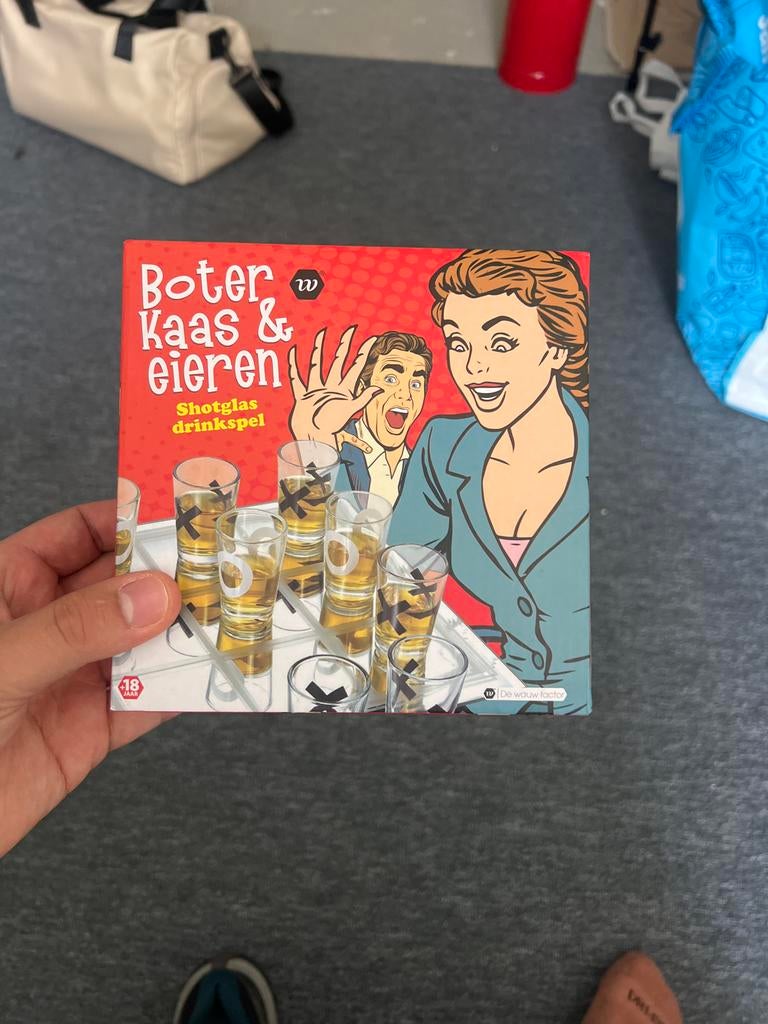 Boter Kaas & Eieren Shotglas Drinkspel - Nieuw, Ophalen of Verzenden, Nieuw