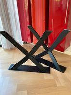 Stalen tafelpoten X-vorm - Set van 2, Ophalen, Tafelpoot, Modern design, 50 tot 100 cm