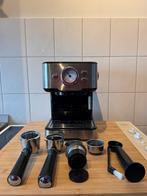 Princess Espresso Koffiemachine - Zwart/RVS, Witgoed en Apparatuur, Stoompijpje, Espresso apparaat, Gemalen koffie, Ophalen of Verzenden