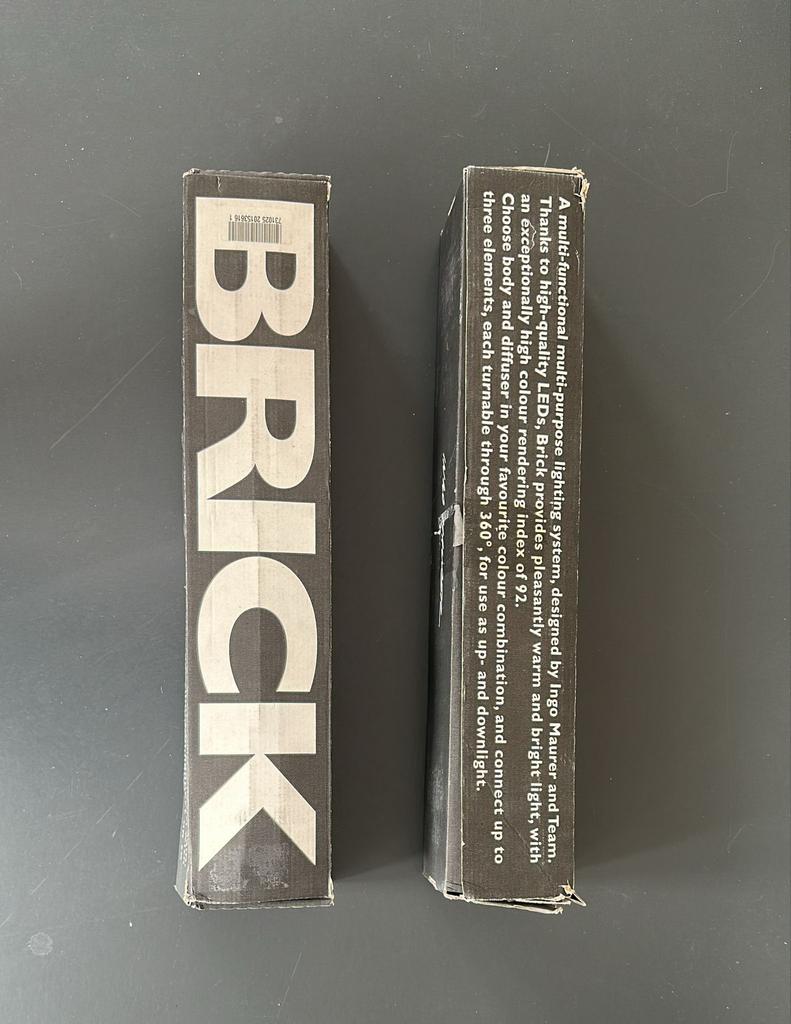 Brick lampen van Ingo Maurer, Ophalen, Zo goed als nieuw, Metaal, Minder dan 50 cm