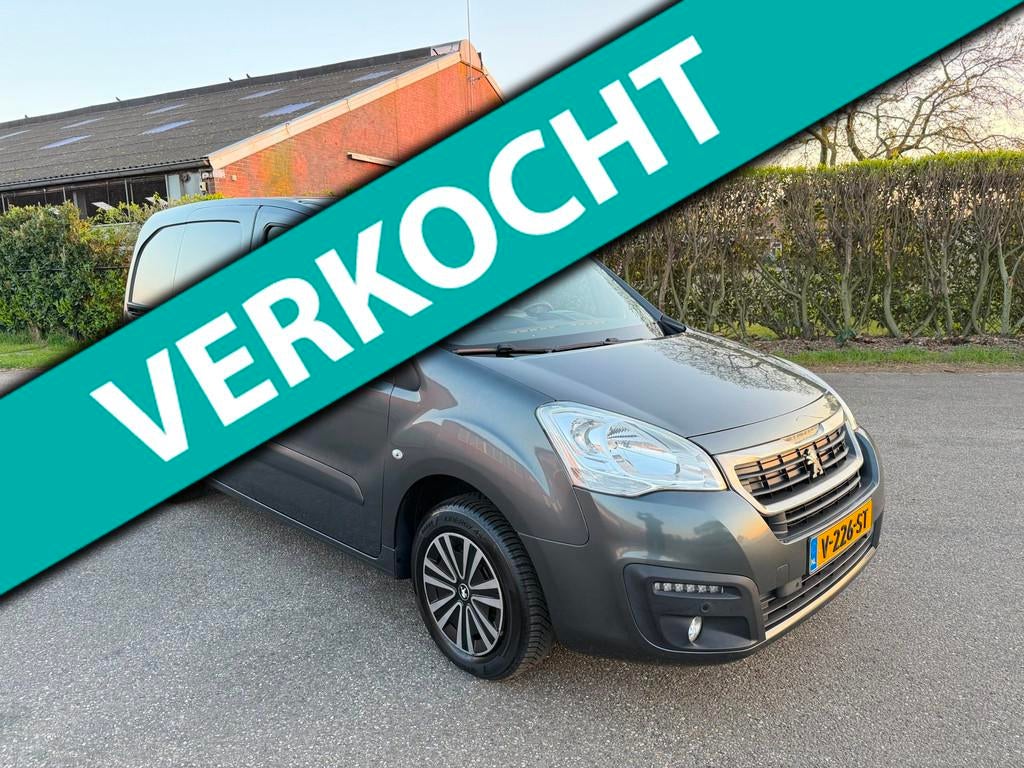 Peugeot Partner 1.6 BlueHDI - AC - EURO 6 - MARGE, Voorwielaandrijving, Gebruikt, 4 cilinders, 23 km/l