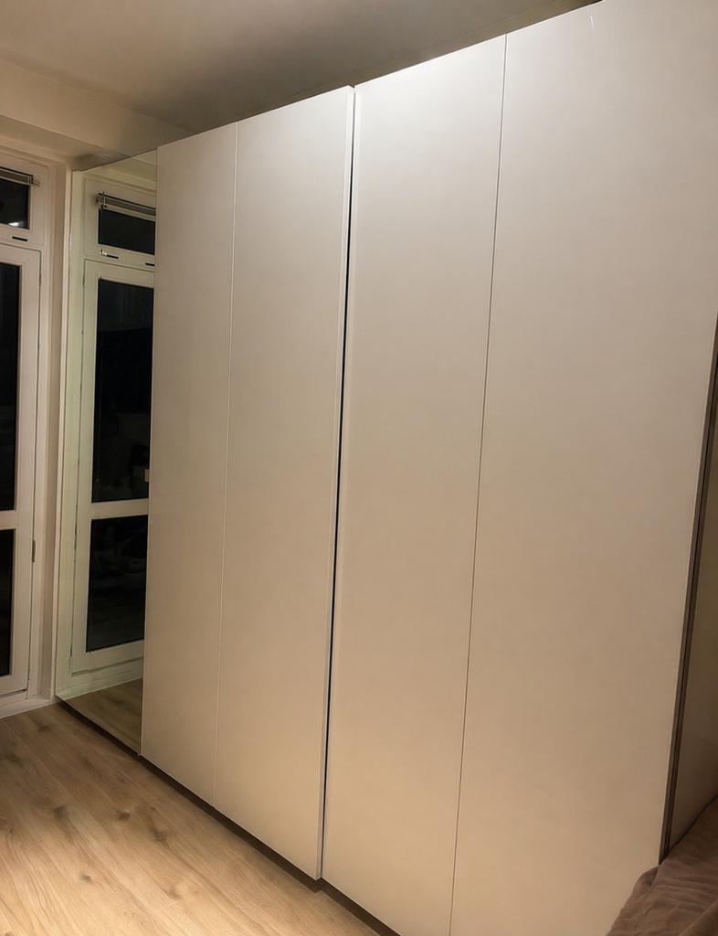 Witte IKEA Pax kast, Gebruikt, 200 cm of meer, Ophalen of Verzenden, 200 cm of meer