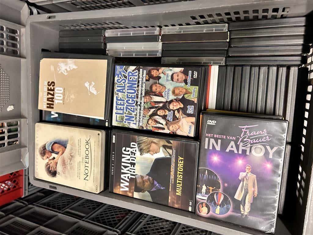 Doos van 100 stuks voor €10 !! DVD ACTIE !!, Alle leeftijden, Ophalen of Verzenden, Gebruikt