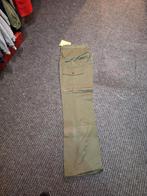 oude groene katoenen werkbroek Belgisch leger Dames, 1981, Ophalen of Verzenden, Landmacht, Overige gebieden, Kleding of Schoenen