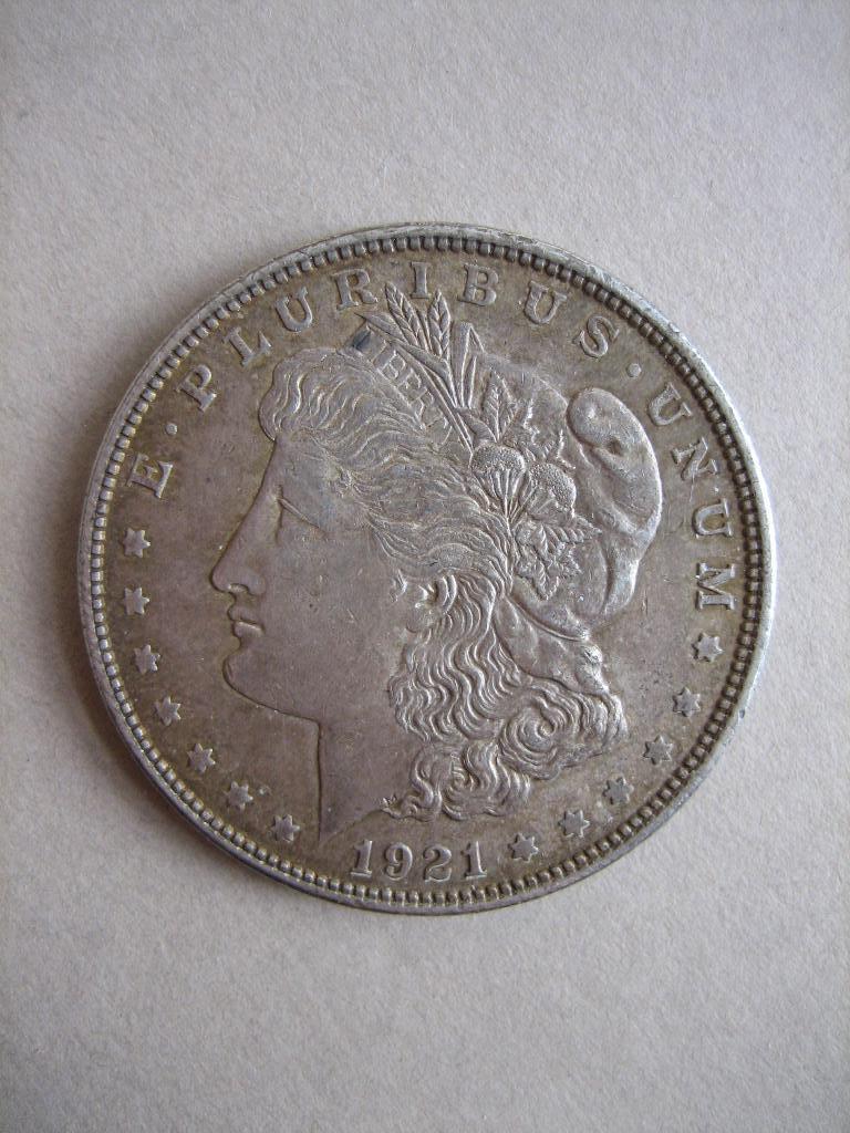Oude munt one dollar USA 1921 E Pluribus Unum, Ophalen of Verzenden