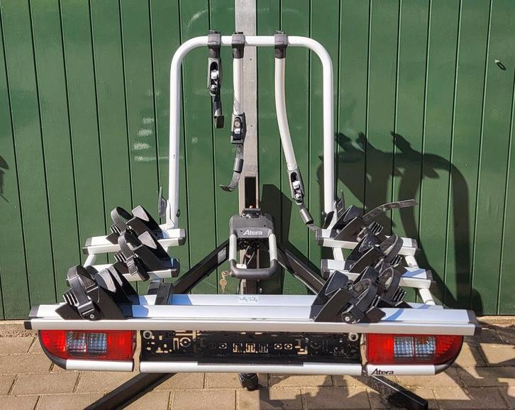 Atera SSP 3 Fietsendrager + 4e adapter – Inruil mogelijk, Auto diversen, Fietsendragers, Zo goed als nieuw, Trekhaakdrager, 3 fietsen of meer