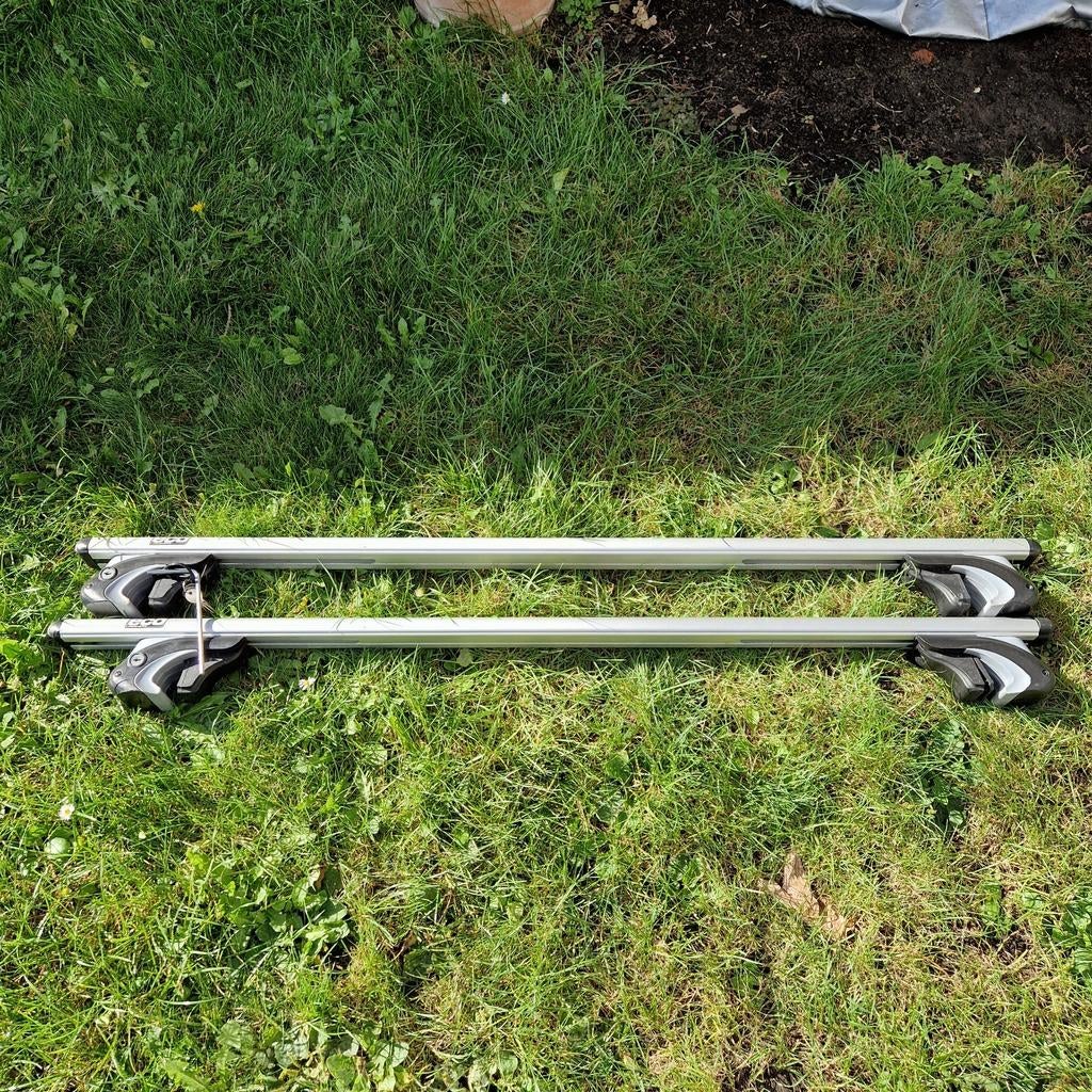 Dakdragers ECU Alubase 120 universeel voor open rails, Ophalen of Verzenden, Gebruikt