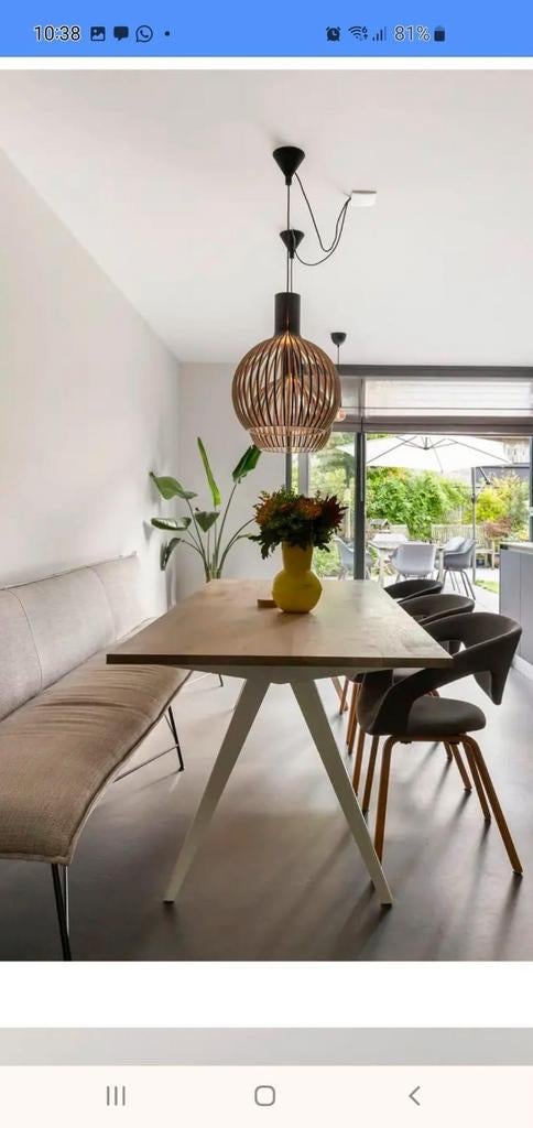 Seuren eetkamertafel 2m x 1m, Huis en Inrichting, Tafels | Eettafels, Ophalen, Rechthoekig, 200 cm of meer, 50 tot 100 cm