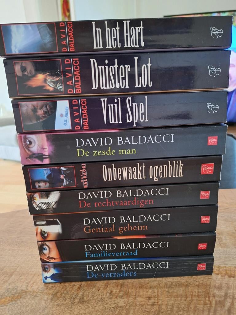 Boekenpakket David Baldacci, John Grisham en anderen, Boeken, Detectives, Ophalen, Zo goed als nieuw, David Baldacci, John Grisham