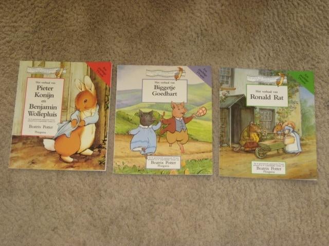 Beatrix Potter boeken 4 stuks Ploegsma, Boeken, Ophalen of Verzenden, Zo goed als nieuw, Non-fictie