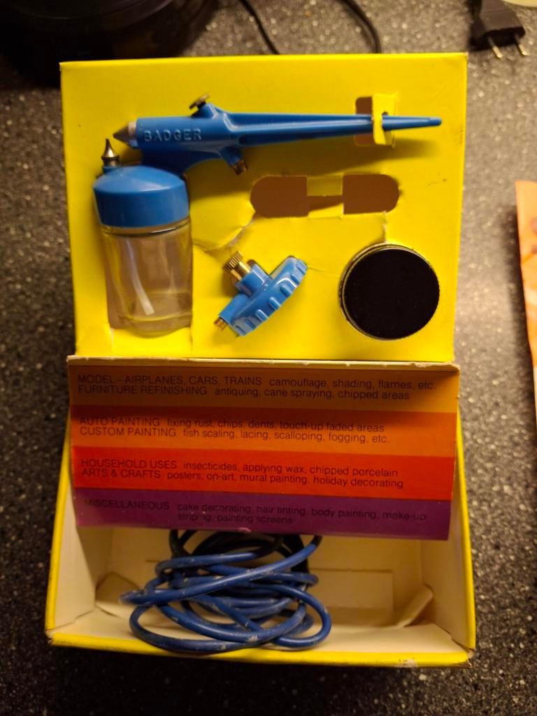 Vintage Badger 250 Basic Spray Gun set, Ophalen of Verzenden