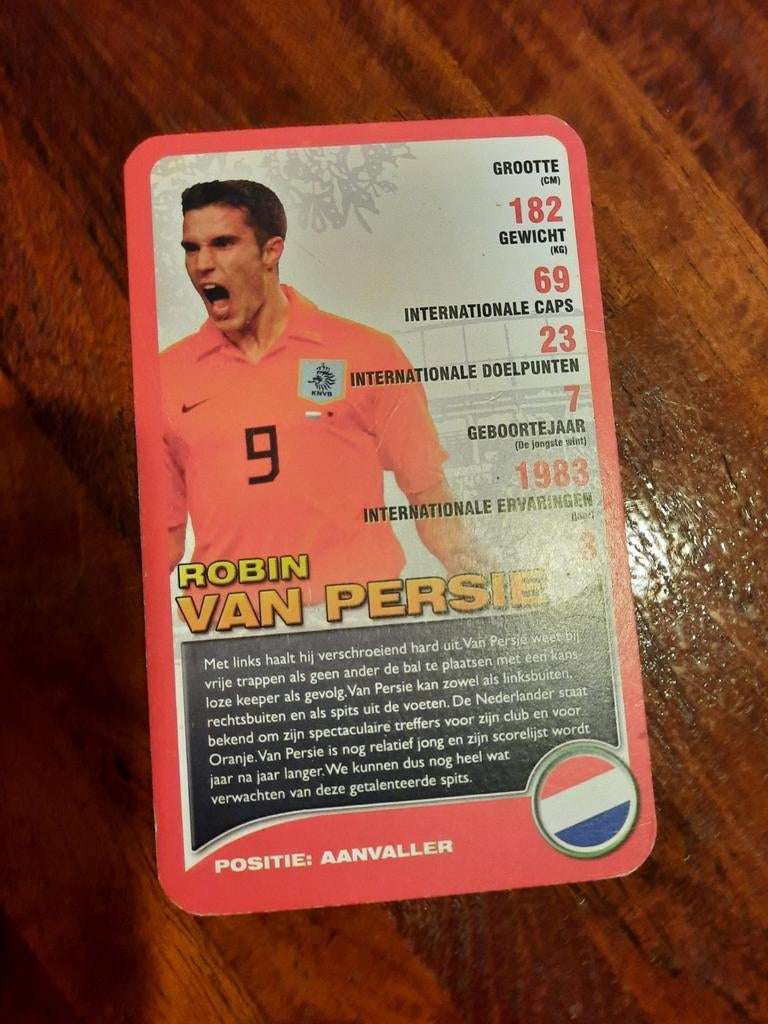 Top Trumps Robin van Persie kaart, Verzamelen, Ophalen