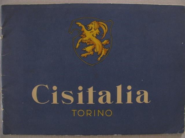 Cisitalia sales brochure 1947., Ophalen of Verzenden, Gelezen, Overige merken