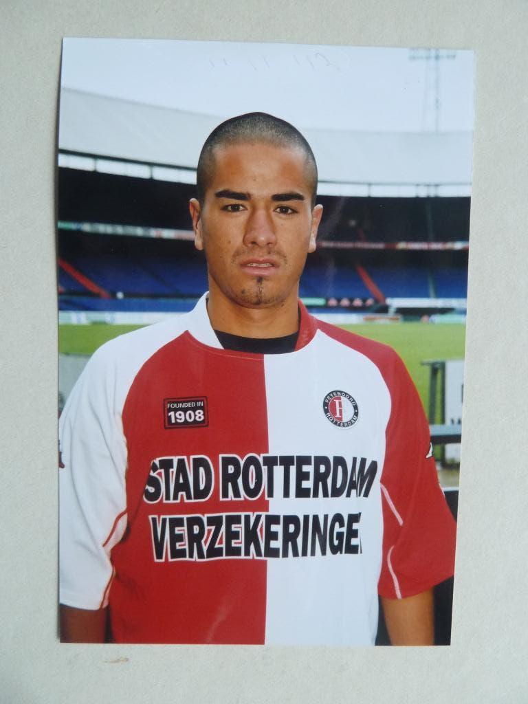 Foto.  Jorge.Acuna. Feyenoord   2002/2003.  10 x 15 cm, Ophalen of Verzenden, Zo goed als nieuw, Feyenoord, Overige typen