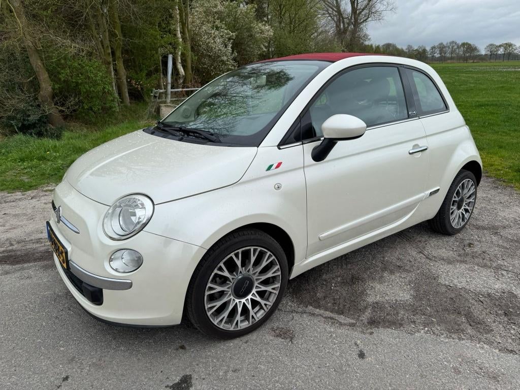 Fiat 500C cabrio Wit 85pk Turbo Twinair 2012, Auto's, Euro 5, Cabriolet, Leder en Stof, Origineel Nederlands