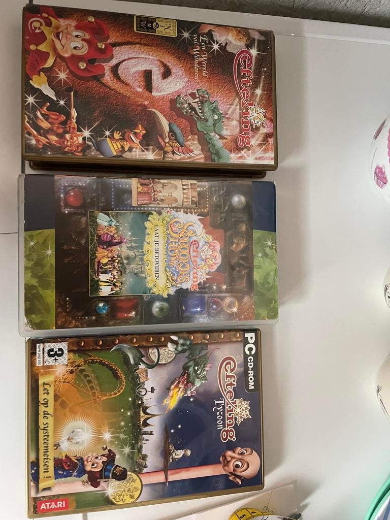 Vintage 2 VHS banden 1 PC cd rom  EFTELING, Ophalen of Verzenden, Gebruikt, Overige typen