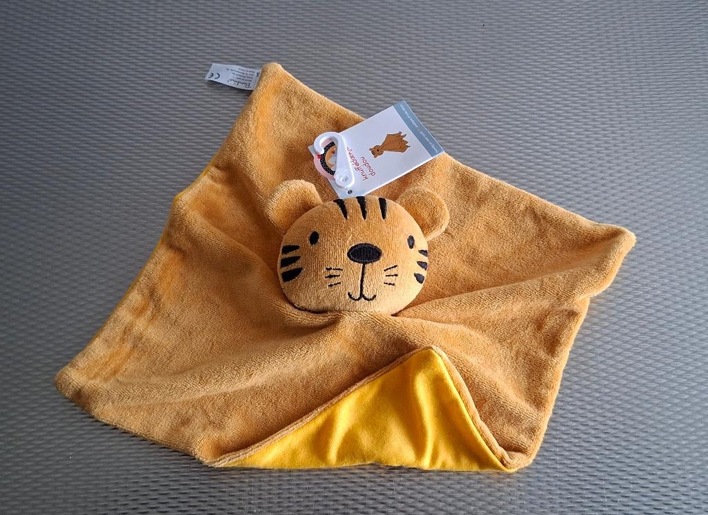 Knuffeldoekje, Knuffel van Bambino, Tijger Tijgertje NIEUW, Ophalen of Verzenden, Nieuw, Overige typen, Wasbaar