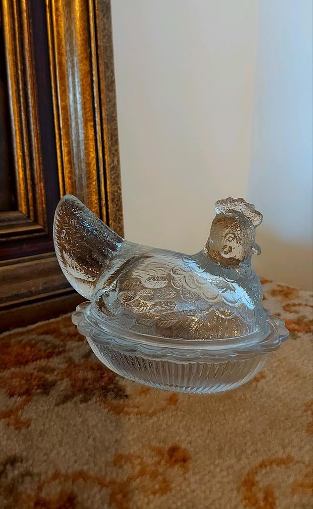 Supermooi! Oud schaaltje kipje terine voor paaseitjes, Ophalen of Verzenden