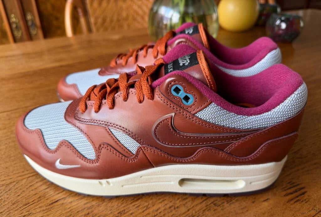 Nike Air Max 1 Dark Russet Patta waves - maat 43 - nieuw, Verzenden, Nieuw, Overige typen, Nike