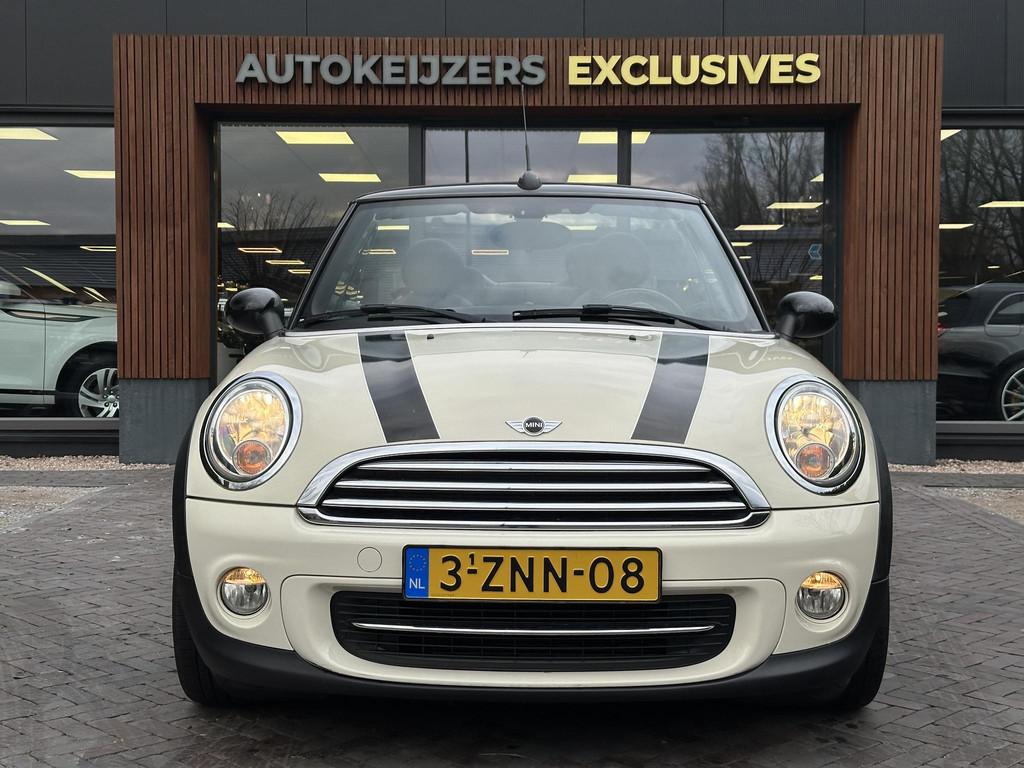 Mini Mini Cabrio 1.6 Cooper Chili Parkeersensoren achter Mis, Auto's, Mini, Euro 5, Gebruikt, Zwart, 4 cilinders
