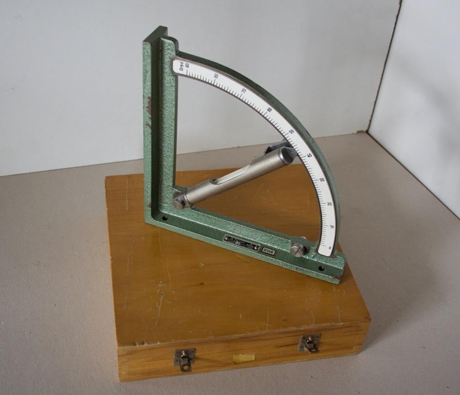 inclinometer / hoekmeter geslepen meetvlakken, zeer precies, Doe-het-zelf en Verbouw, Ophalen of Verzenden, Gebruikt