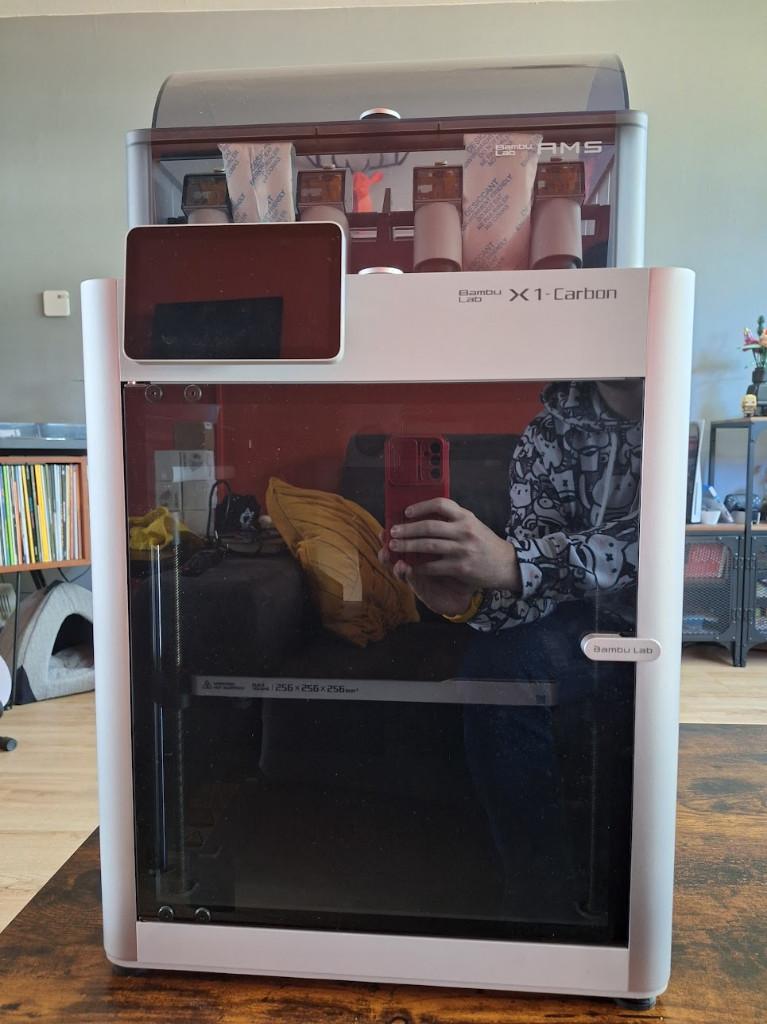 Bambu Lab X1C met AMS - 347 uur, zo goed als nieuw!, Computers en Software, 3D Printers, Ophalen, Bambu Lab X1C, Zo goed als nieuw
