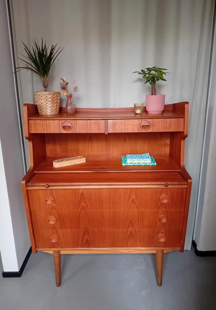 Prachtige Scandinavische vintage jaren 60 ladekast dressoir, Antiek en Kunst, Antiek | Meubels | Kasten, Ophalen of Verzenden