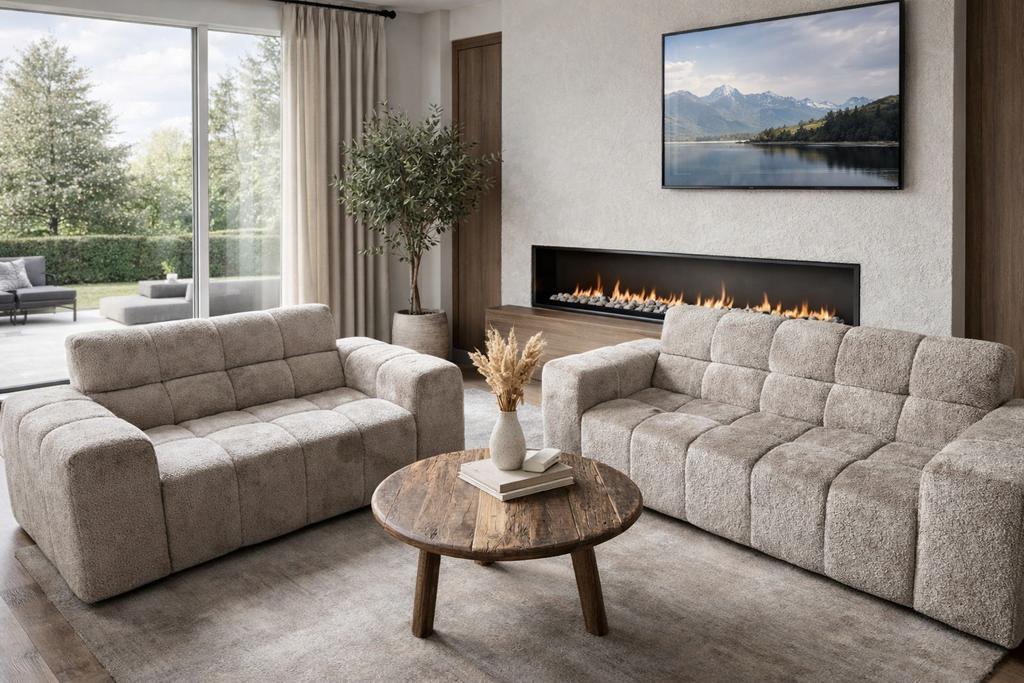 3 zits bank , 2 zits bank  3 /2 zits combinatie/ eleonora, Ophalen of Verzenden, Zo goed als nieuw