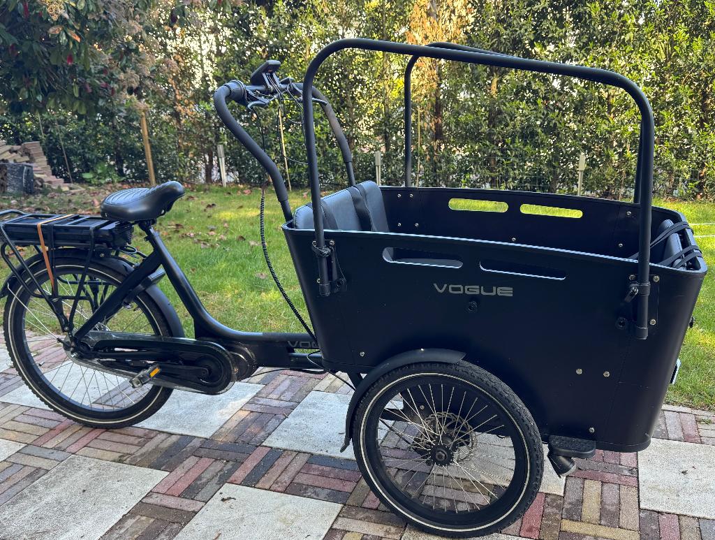 Vogue carry 3 elektrische bakfiets, Ophalen, Zo goed als nieuw, 4 kinderen of meer, Elektrisch