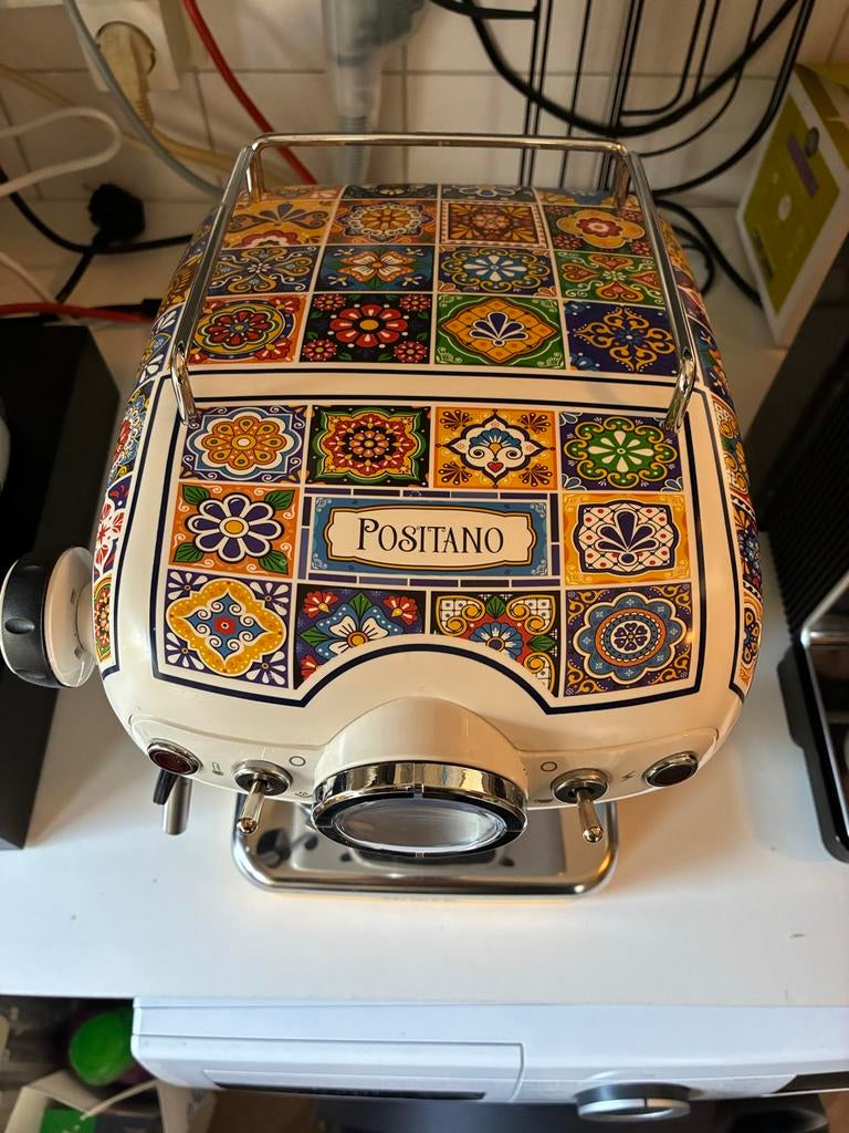Ariete 1389 Postiano Italiaans design Espressomachine, Espresso apparaat, Gemalen koffie, Ophalen of Verzenden, Zo goed als nieuw