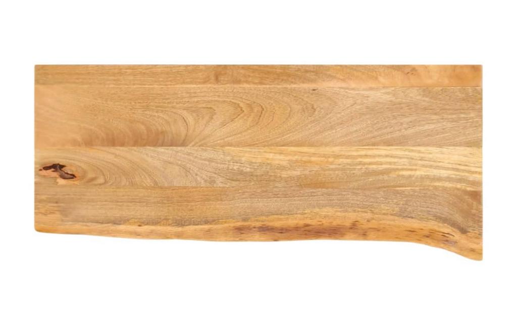 Massief mangohouten tafelblad met natuurlijke rand 80x40 cm, Ophalen