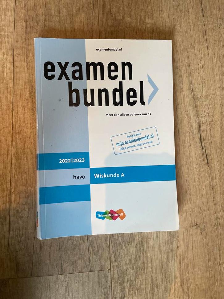 Examenbundel havo Wiskunde A 2022/2023, Boeken, Studieboeken en Cursussen, Zo goed als nieuw, HBO, Beta, Ophalen of Verzenden