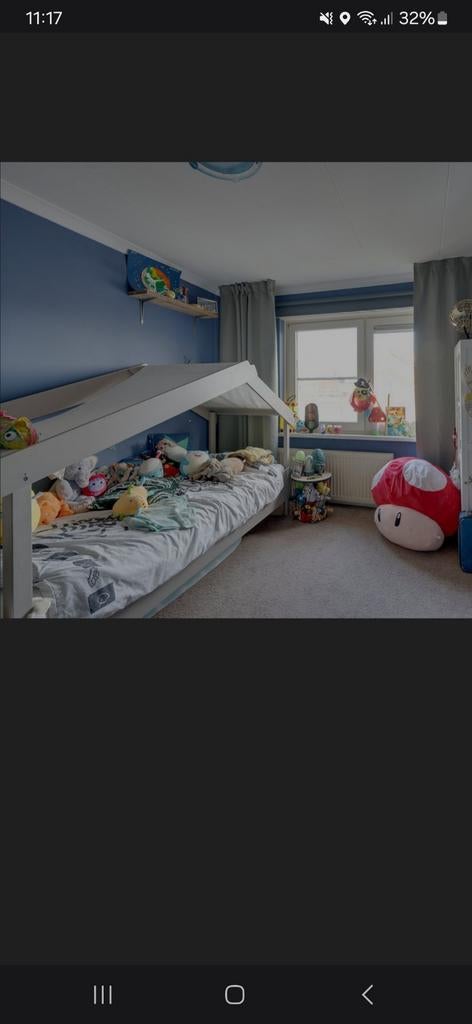 1 persoons bed met dakje, Ophalen of Verzenden