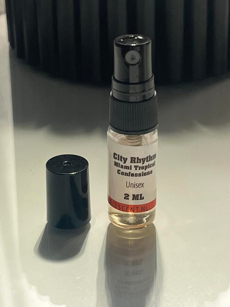 City Rhythm Miami Tropical Confessions sample - 2ml, Ophalen of Verzenden, Zo goed als nieuw