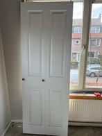Witte vouwdeur met panelen, Gebruikt, 80 tot 100 cm, Binnendeur, Ophalen of Verzenden