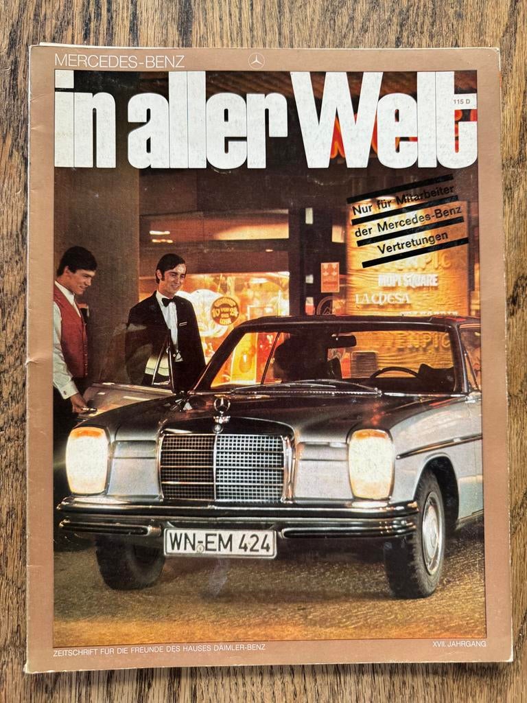Mercedes tijdschrift in aller Welt 1972 nr 115, Ophalen of Verzenden, Gelezen, Mercedes