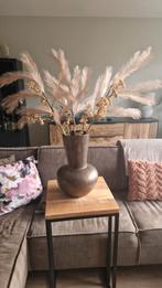 Super mooie brons/bruine vaas evt met decoratie, Ophalen, Overige kleuren, 50 tot 75 cm, Aardewerk of Porselein