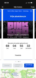 2 kaarten Pinkpop 20 juni 2026, Tickets en Kaartjes, Evenementen en Festivals, Twee personen