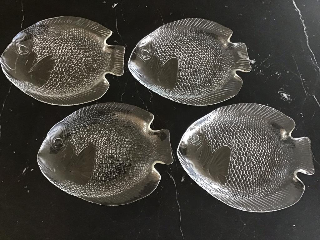 glazen vintage Arcoroc France visschaal schalen schaal, Huis en Inrichting, Keuken | Servies, Ophalen of Verzenden, Overige stijlen