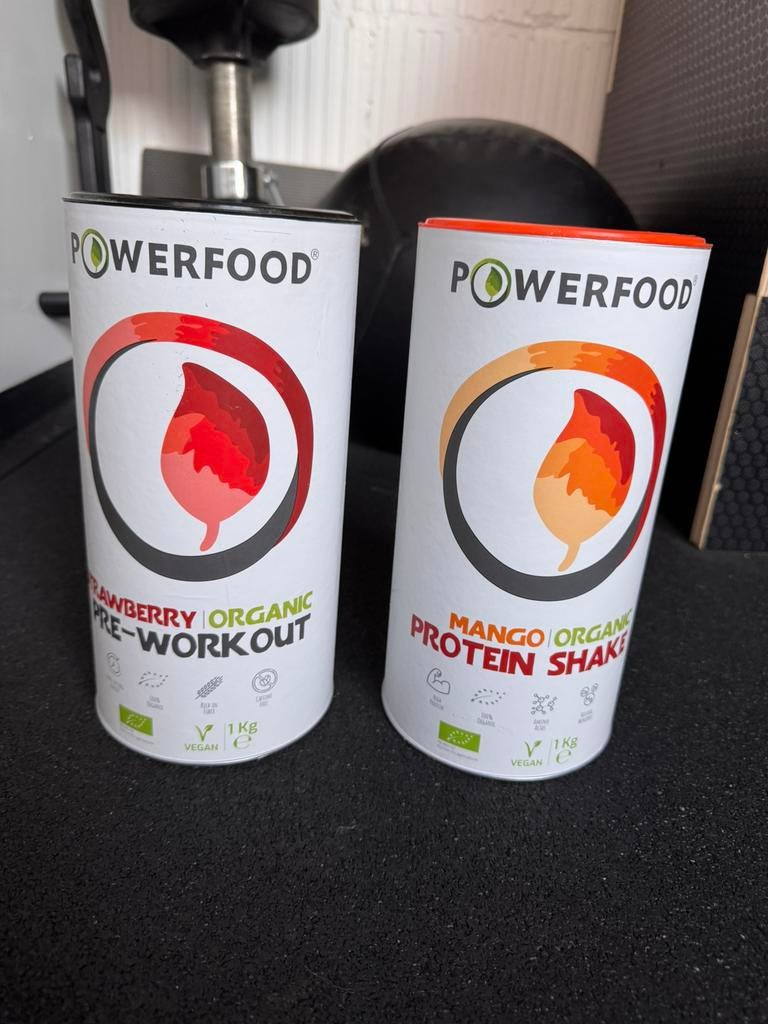 Biologische en vegan eiwitpoeder en pre-workout, Sport en Fitness, Gezondheidsproducten en Wellness, Ophalen of Verzenden, Zo goed als nieuw