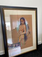 Louis nagelkerke pastel met certificaat, Ophalen of Verzenden