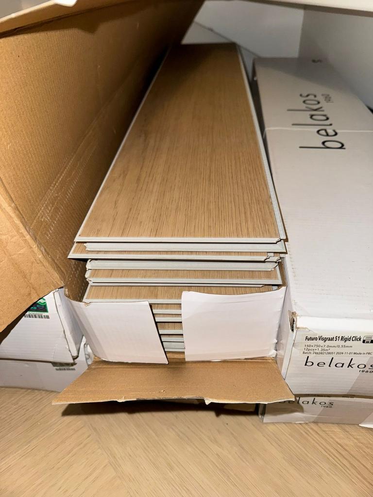 Pvc click belakos 51 Futuro Visgraat Rigid Click, Ophalen, Kunststof, 50 tot 150 cm, Overige typen