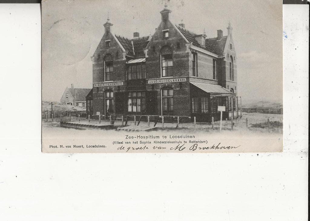 Loosduinen Zee-Hospitium 31 juli 1905 H van Noort, Ophalen of Verzenden, Voor 1920, Gelopen, Zuid-Holland