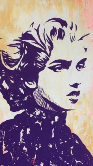 Gerke Rienks - Marilyn Monroe, Gentlemen Prefer Blondes, Antiek en Kunst, Kunst | Schilderijen | Klassiek, Ophalen of Verzenden