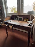 Houten bureau of kaptafel, Ophalen, Met wielen, Gebruikt, Bureau