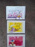 Drie Diddl wenskaarten in plastic inclusief envelop, Verzamelen, Diddl, Ophalen of Verzenden