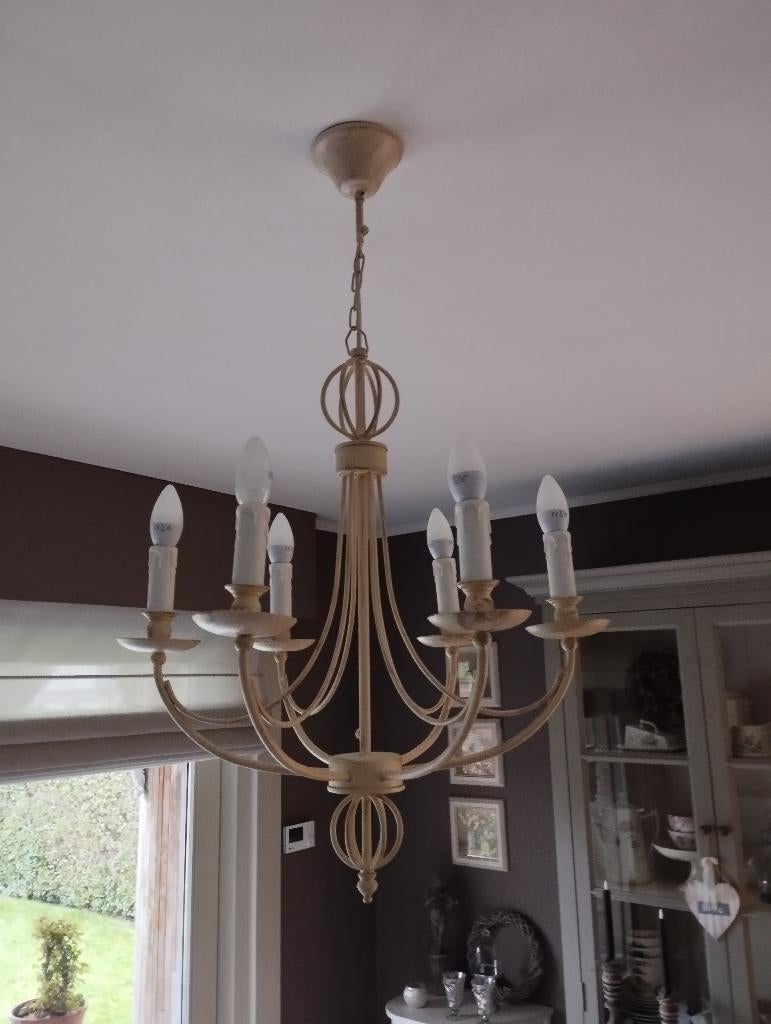 2 luchters inclusief de lampen, Antiek en Kunst, Ophalen